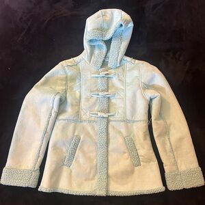 Justice Girls Faux Suede with Faux fur sherpa lined Jacket